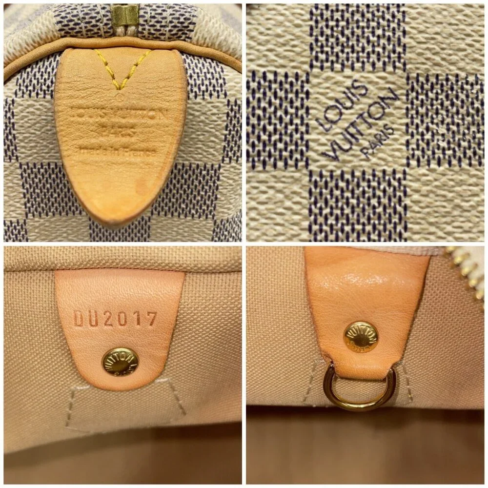 ❌SOLD❌ Authentic Louis Vuitton Damier Azur Speedy 30 Hand Bag - Picture 14 of 14